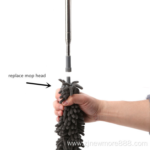 Set-3 Extension Pole Cleaning Microfiber Bendable Duster